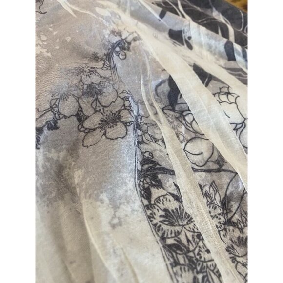 Suki Jones Colorful Racerback‎ Party Tunic Top Size Large Floral Boho Beach - Picture 8 of 8